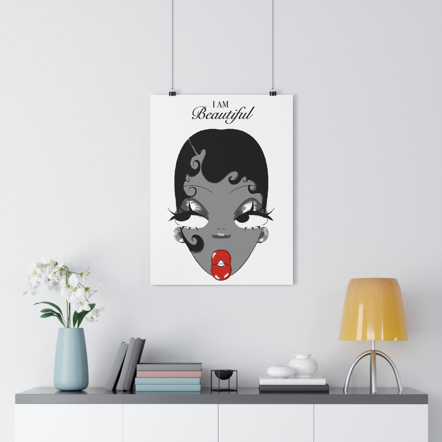 I Am Beautiful — Affirmation Art Print