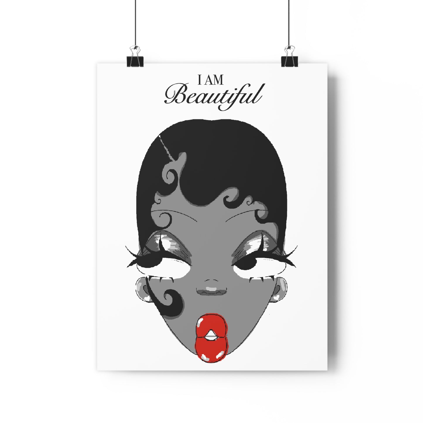 I Am Beautiful — Affirmation Art Print