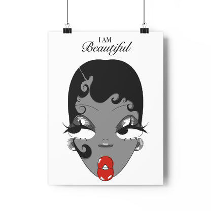 I Am Beautiful — Affirmation Art Print