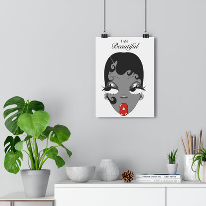 I Am Beautiful — Affirmation Art Print