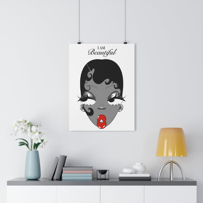 I Am Beautiful — Affirmation Art Print