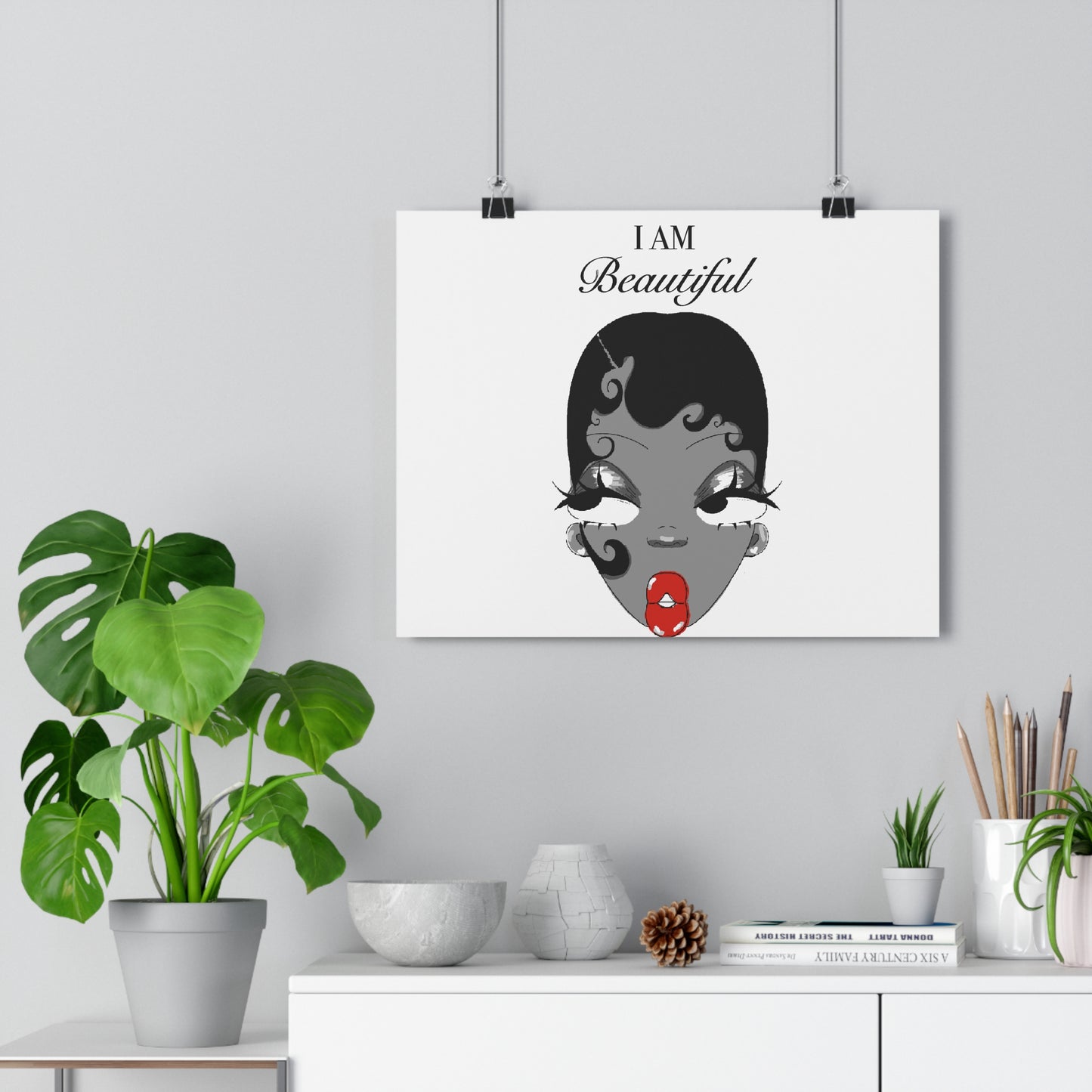 I Am Beautiful — Affirmation Art Print