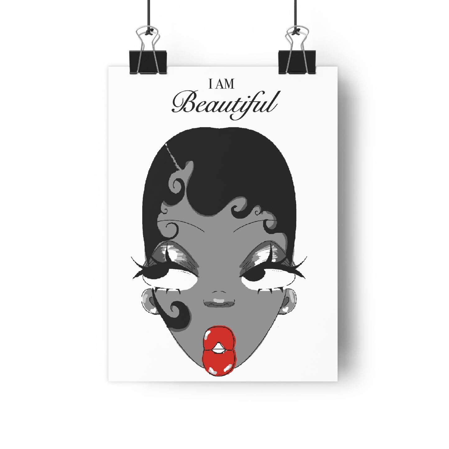 I Am Beautiful — Affirmation Art Print