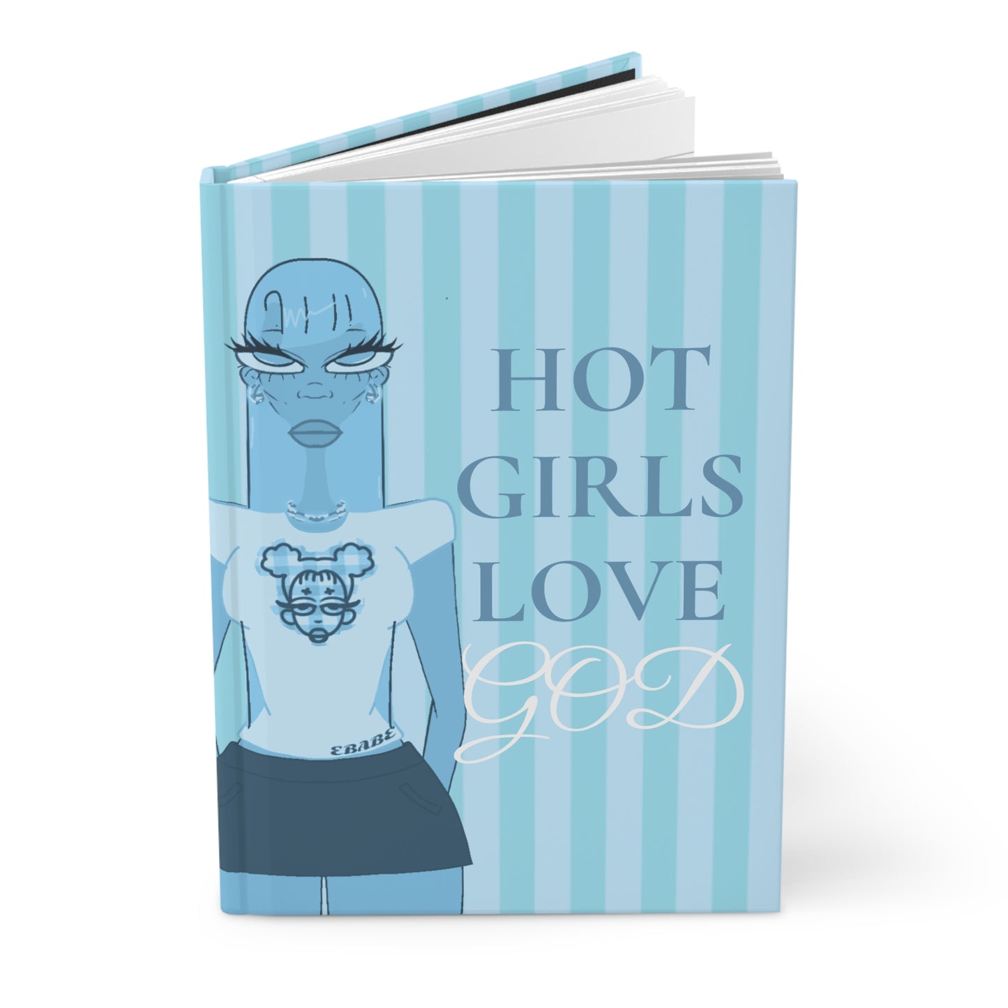 Blue Hot Girls Love God Prayer and Idea Journal