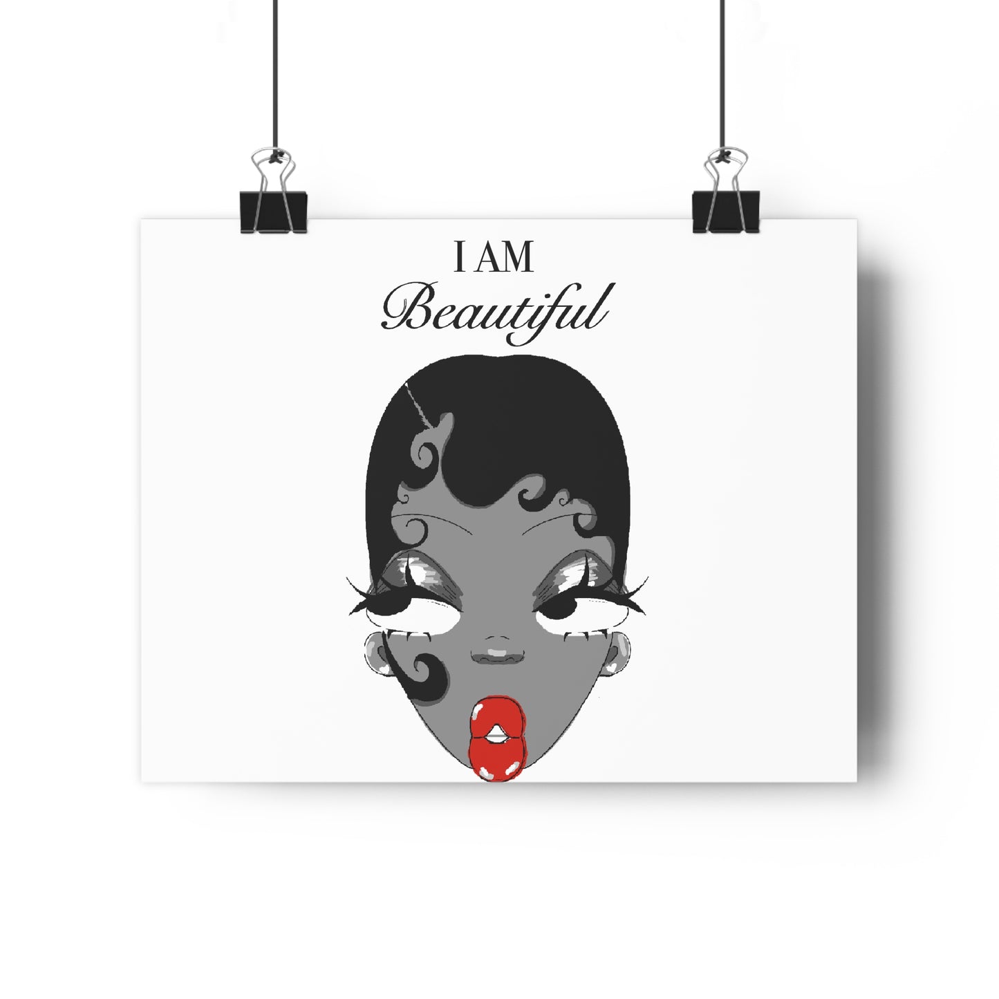 I Am Beautiful — Affirmation Art Print