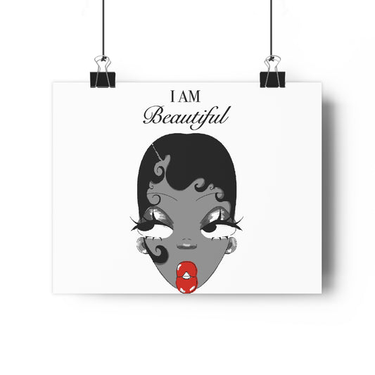 I Am Beautiful — Affirmation Art Print