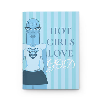Blue Hot Girls Love God Prayer and Idea Journal