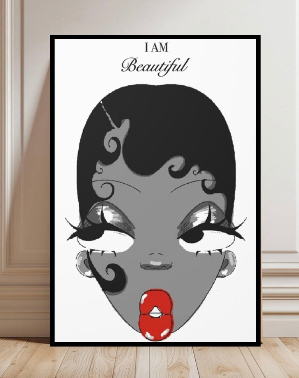 I Am Beautiful — Affirmation Art Print